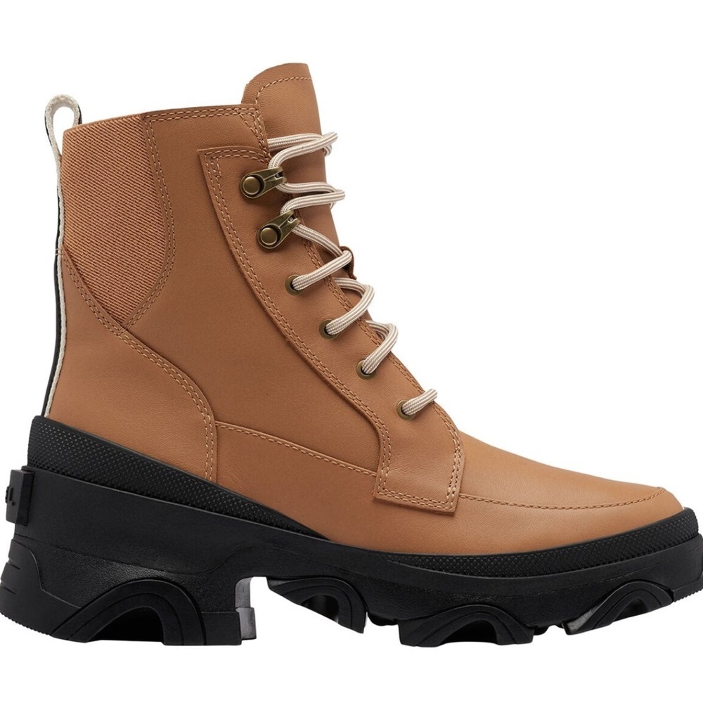 Sorel Tan and Black Ankle Boots